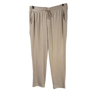 Natori Beige Lounge Pants Womens S/CH Drawstring Joggers Soft‎ Stretch Pockets